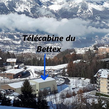 Duplex 6-8 pers, avec garage, WIFI, calme, proche des pistes, top équipé et linges fournis, vue magnifique Saint-Gervais-les-Bains Exterior foto