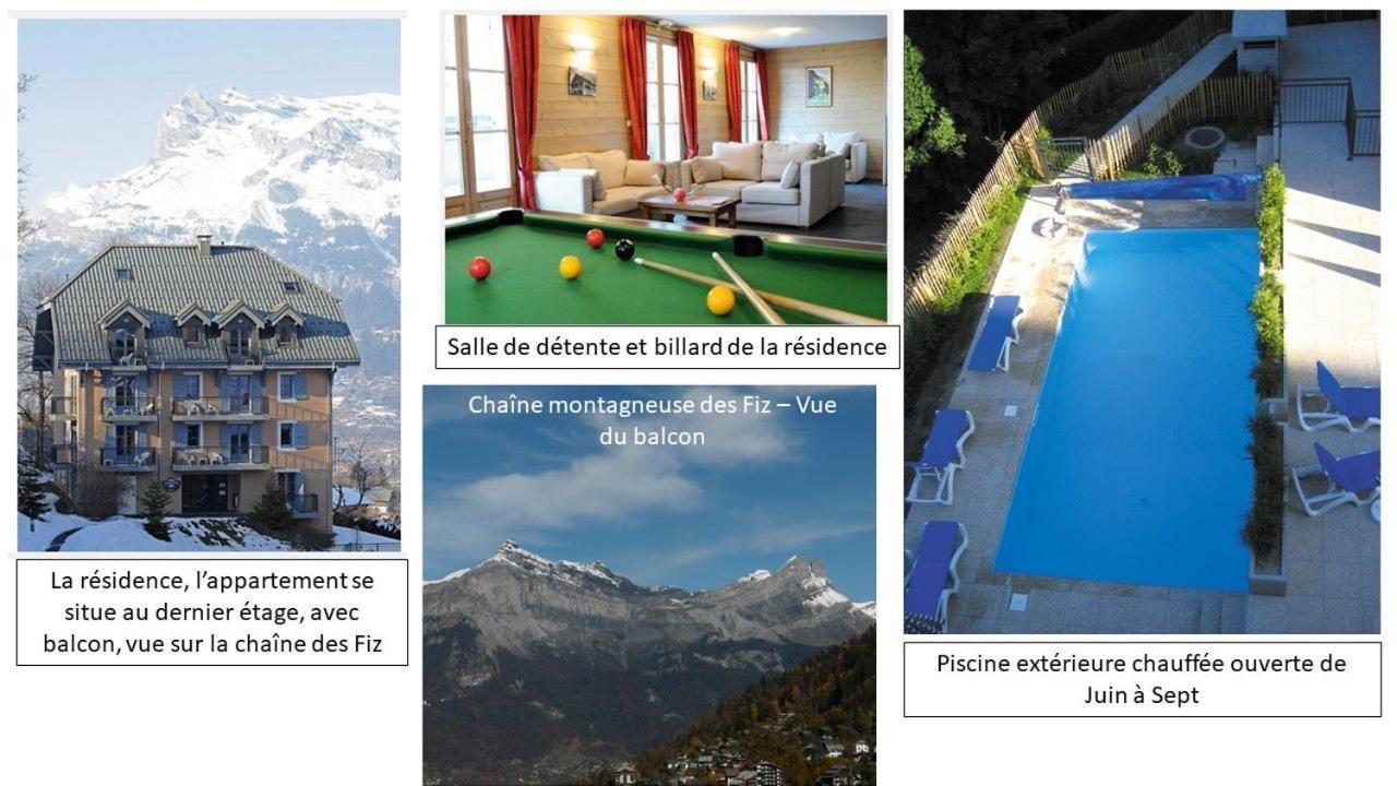 Duplex 6-8 pers, avec garage, WIFI, calme, proche des pistes, top équipé et linges fournis, vue magnifique Saint-Gervais-les-Bains Exterior foto