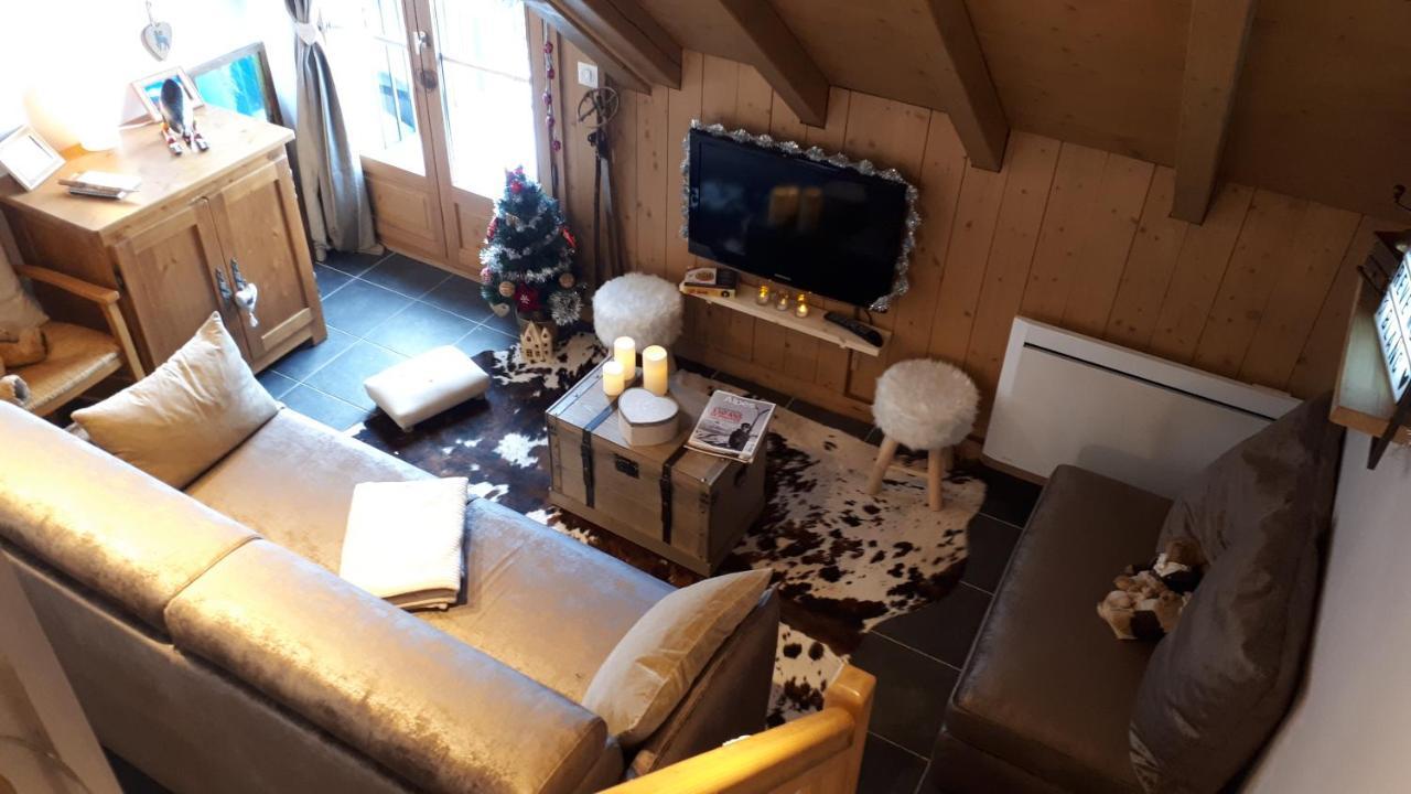 Duplex 6-8 pers, avec garage, WIFI, calme, proche des pistes, top équipé et linges fournis, vue magnifique Saint-Gervais-les-Bains Exterior foto