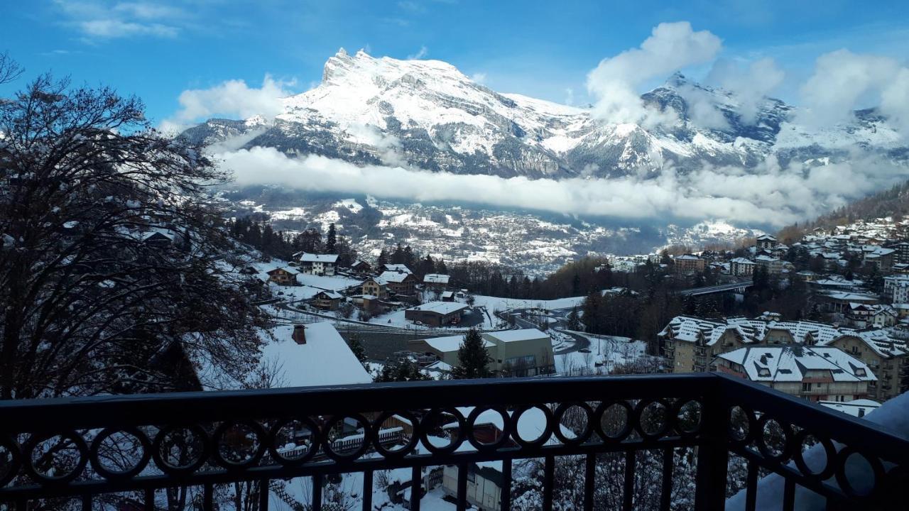 Duplex 6-8 pers, avec garage, WIFI, calme, proche des pistes, top équipé et linges fournis, vue magnifique Saint-Gervais-les-Bains Exterior foto