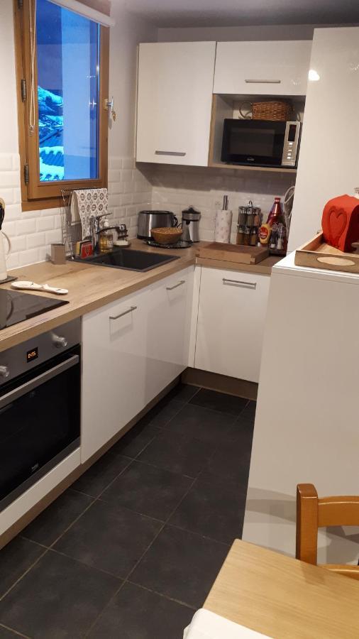 Duplex 6-8 pers, avec garage, WIFI, calme, proche des pistes, top équipé et linges fournis, vue magnifique Saint-Gervais-les-Bains Exterior foto